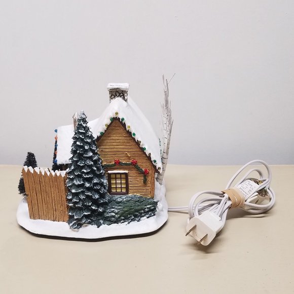 St Nicholas Christmas Shop Light Up Thomas Kinkades Village Christmas - Picture 7 of 13